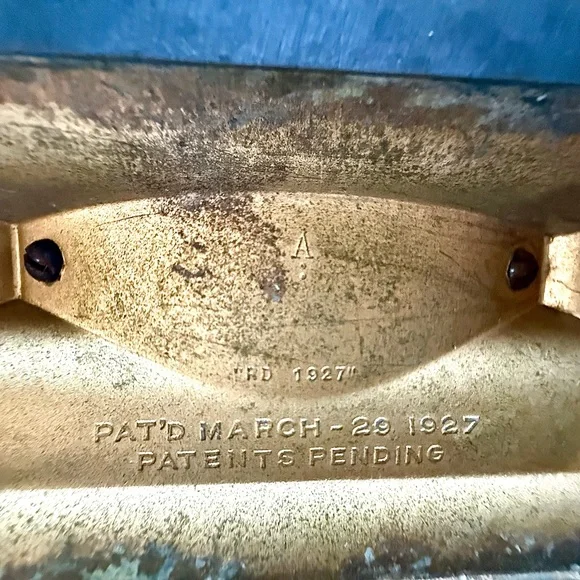 RARE, vintage, Westclox Big Ben Style 2 Blue Crackle Non Luminous Alarm Clock - Picture 6 of 7